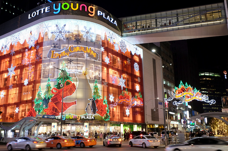 【韓國首爾】：明洞 ♥ 購物、美食、玩樂一應俱全（聖誕氣氛濃，裝飾可愛到不行）