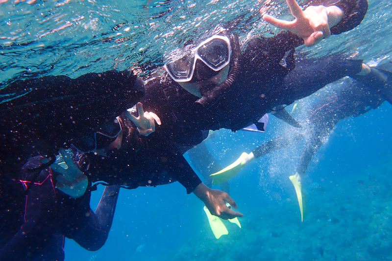 【沖繩浮潛潛水推薦】青之洞窟：海水清澈魚群超多，費用不貴兒童也能玩