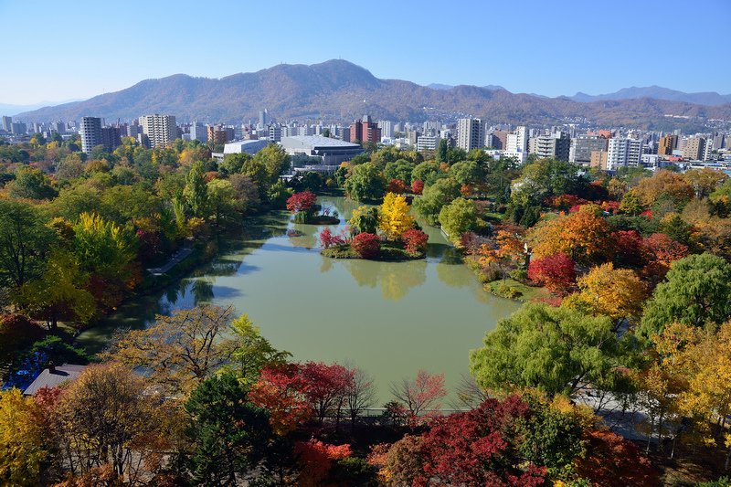 【札幌】中島公園：秋天楓葉、冬天滑雪都好玩！好評Vessel